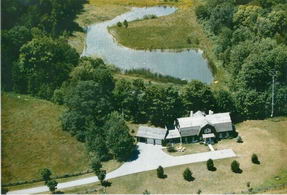 Aerial of Property - Country homes for sale and luxury real estate including horse farms and property in the Caledon and King City areas near Toronto